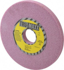 Tru-Maxx - 6" Diam x 1-1/4" Hole x 1/2" Thick, K Hardness, 46 Grit Surface Grinding Wheel - Aluminum Oxide, Type 1, Coarse Grade, 5,410 Max RPM, Vitrified Bond, No Recess - Americas Industrial Supply
