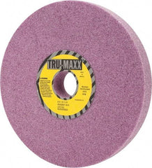 Tru-Maxx - 8" Diam x 1-1/4" Hole x 1" Thick, K Hardness, 46 Grit Surface Grinding Wheel - Aluminum Oxide, Type 1, Coarse Grade, 3,600 Max RPM, Vitrified Bond, No Recess - Americas Industrial Supply
