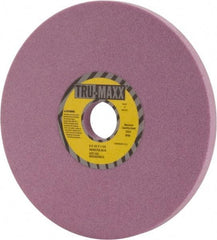 Tru-Maxx - 8" Diam x 1-1/4" Hole x 1/2" Thick, K Hardness, 60 Grit Surface Grinding Wheel - Aluminum Oxide, Type 1, Medium Grade, 3,600 Max RPM, Vitrified Bond, No Recess - Americas Industrial Supply