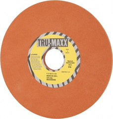 Tru-Maxx - 7" Diam x 1-1/4" Hole x 1/4" Thick, L Hardness, 220 Grit Surface Grinding Wheel - Aluminum Oxide, Type 1, Very Fine Grade, 3,600 Max RPM, Vitrified Bond, No Recess - Americas Industrial Supply