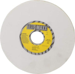 Tru-Maxx - 7" Diam x 1-1/4" Hole x 1/2" Thick, J Hardness, 100 Grit Surface Grinding Wheel - Aluminum Oxide, Type 1, Fine Grade, 3,600 Max RPM, Vitrified Bond, No Recess - Americas Industrial Supply