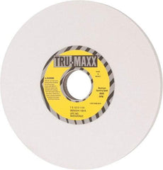 Tru-Maxx - 7" Diam x 1-1/4" Hole x 1/2" Thick, K Hardness, 100 Grit Surface Grinding Wheel - Aluminum Oxide, Type 1, Fine Grade, 3,600 Max RPM, Vitrified Bond, No Recess - Americas Industrial Supply