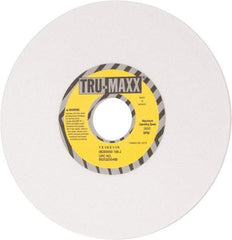 Tru-Maxx - 7" Diam x 1-1/4" Hole x 1/4" Thick, J Hardness, 100 Grit Surface Grinding Wheel - Aluminum Oxide, Type 1, Fine Grade, 3,600 Max RPM, Vitrified Bond, No Recess - Americas Industrial Supply