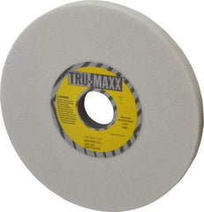Tru-Maxx - 7" Diam x 1-1/4" Hole x 1/2" Thick, L Hardness, 60 Grit Surface Grinding Wheel - Aluminum Oxide, Type 1, Medium Grade, 3,600 Max RPM, Vitrified Bond, No Recess - Americas Industrial Supply