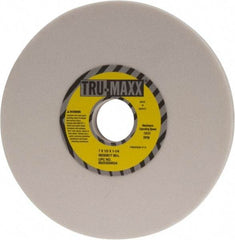 Tru-Maxx - 7" Diam x 1-1/4" Hole x 1/2" Thick, L Hardness, 80 Grit Surface Grinding Wheel - Aluminum Oxide, Type 1, Medium Grade, 3,600 Max RPM, Vitrified Bond, No Recess - Americas Industrial Supply