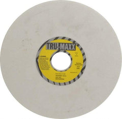 Tru-Maxx - 8" Diam x 1-1/4" Hole x 1/4" Thick, K Hardness, 120 Grit Surface Grinding Wheel - Aluminum Oxide, Type 1, Fine Grade, 3,600 Max RPM, Vitrified Bond, No Recess - Americas Industrial Supply