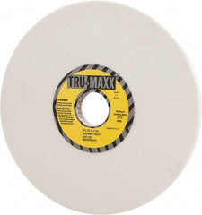 Tru-Maxx - 8" Diam x 1-1/4" Hole x 1/2" Thick, K Hardness, 100 Grit Surface Grinding Wheel - Aluminum Oxide, Type 1, Fine Grade, 3,600 Max RPM, Vitrified Bond, No Recess - Americas Industrial Supply