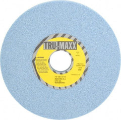 Tru-Maxx - 7" Diam x 1-1/4" Hole x 1/2" Thick, J Hardness, 46 Grit Surface Grinding Wheel - Ceramic, Type 1, Coarse Grade, 3,600 Max RPM, Vitrified Bond, No Recess - Americas Industrial Supply