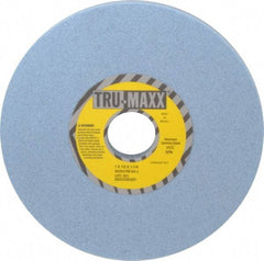 Tru-Maxx - 7" Diam x 1-1/4" Hole x 1/2" Thick, J Hardness, 60 Grit Surface Grinding Wheel - Ceramic, Type 1, Medium Grade, 3,600 Max RPM, Vitrified Bond, No Recess - Americas Industrial Supply