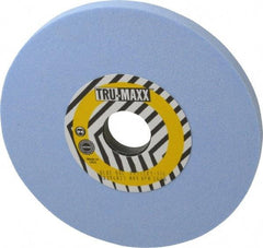 Tru-Maxx - 7" Diam x 1-1/4" Hole x 1/2" Thick, L Hardness, 80 Grit Surface Grinding Wheel - Ceramic, Type 1, Medium Grade, 3,600 Max RPM, Vitrified Bond, No Recess - Americas Industrial Supply