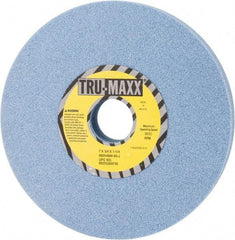 Tru-Maxx - 7" Diam x 1-1/4" Hole x 3/4" Thick, J Hardness, 60 Grit Surface Grinding Wheel - Ceramic, Type 1, Medium Grade, 3,600 Max RPM, Vitrified Bond, No Recess - Americas Industrial Supply