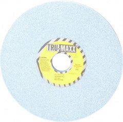 Tru-Maxx - 8" Diam x 1-1/4" Hole x 1/2" Thick, J Hardness, 46 Grit Surface Grinding Wheel - Ceramic, Type 1, Coarse Grade, 3,600 Max RPM, Vitrified Bond, No Recess - Americas Industrial Supply