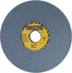 Tru-Maxx - 8" Diam x 1-1/4" Hole x 1/2" Thick, K Hardness, 46 Grit Surface Grinding Wheel - Ceramic, Type 1, Coarse Grade, 3,600 Max RPM, Vitrified Bond, No Recess - Americas Industrial Supply