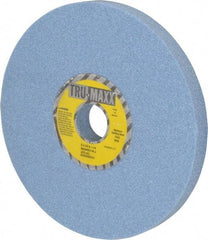 Tru-Maxx - 8" Diam x 1-1/4" Hole x 3/4" Thick, J Hardness, 46 Grit Surface Grinding Wheel - Ceramic, Type 1, Coarse Grade, 3,600 Max RPM, Vitrified Bond, No Recess - Americas Industrial Supply