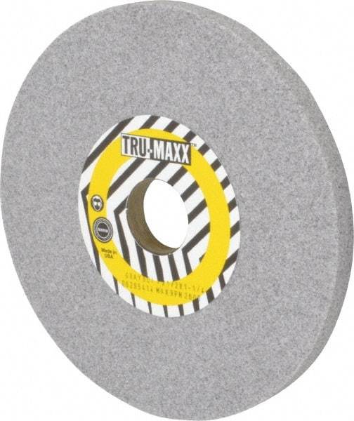 Tru-Maxx - 7" Diam x 1-1/4" Hole x 1/2" Thick, I Hardness, 60 Grit Surface Grinding Wheel - Aluminum Oxide, Type 1, Medium Grade, 3,600 Max RPM, Vitrified Bond, No Recess - Americas Industrial Supply