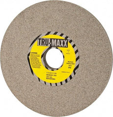 Tru-Maxx - 7" Diam x 1-1/4" Hole x 1/2" Thick, I Hardness, 100 Grit Surface Grinding Wheel - Aluminum Oxide, Type 1, Fine Grade, 3,600 Max RPM, Vitrified Bond, No Recess - Americas Industrial Supply