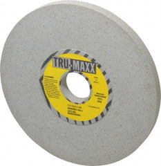 Tru-Maxx - 7" Diam x 1-1/4" Hole x 1/2" Thick, J Hardness, 100 Grit Surface Grinding Wheel - Aluminum Oxide, Type 1, Fine Grade, 3,600 Max RPM, Vitrified Bond, No Recess - Americas Industrial Supply