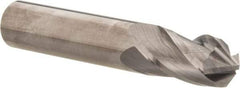 Accupro - 7/16" Diam, 1" LOC, 4 Flute, 90° Point Angle, Solid Carbide Drill Mill - Uncoated, 2-3/4" OAL, 7/16" Shank Diam - Americas Industrial Supply