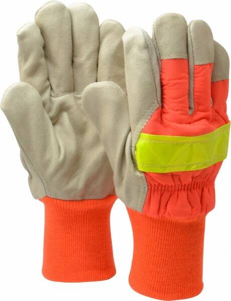 PIP - Size L (9) Grain Pigskin Cold Protection High Visibility Work Gloves - Americas Industrial Supply