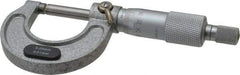 Value Collection - 0 to 25mm Range, 0.01mm Graduation, Mechanical Outside Micrometer - Ratchet Stop Thimble, Accurate to 0.004mm - Americas Industrial Supply