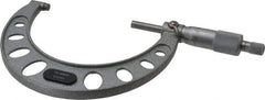 Value Collection - 75 to 100mm Range, 0.01mm Graduation, Mechanical Outside Micrometer - Ratchet Stop Thimble, Accurate to 0.005mm - Americas Industrial Supply