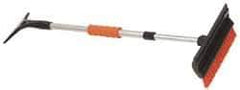Value Collection - 48" Long, Telescoping Snowbroom & Ice Scraper - 9" Telescoping, Plastic & Metal - Americas Industrial Supply