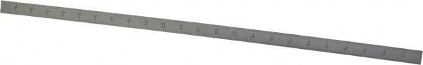 Starrett - 24" Long, 1/64, 1/32, 1/16, 1/8" Graduation, Flexible Steel Rule - 4R Graduation Style, 3/4" Wide, Silver, Satin Chrome Finish - Americas Industrial Supply