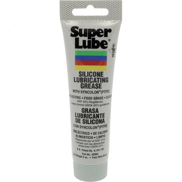 Synco Chemical - 3 oz Tube Silicone General Purpose Grease - Translucent White, Food Grade, 500°F Max Temp, NLGIG 2, - Americas Industrial Supply