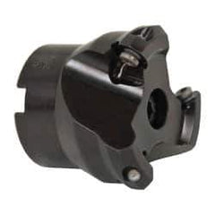 Seco - 1.57" Cut Diam, 1/2" Arbor Hole, 0.138" Max Depth of Cut, 43° Indexable Chamfer & Angle Face Mill - 3 Inserts, OF.. 05T305 Insert, Right Hand Cut, 3 Flutes, Series R220.43 - Americas Industrial Supply