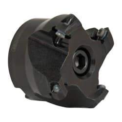 Seco - 1.97" Cut Diam, 3/4" Arbor Hole, 0.138" Max Depth of Cut, 43° Indexable Chamfer & Angle Face Mill - 4 Inserts, OF.. 05T305 Insert, Right Hand Cut, 4 Flutes, Series R220.43 - Americas Industrial Supply