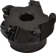 Seco - 2.48" Cut Diam, 3/4" Arbor Hole, 0.138" Max Depth of Cut, 43° Indexable Chamfer & Angle Face Mill - 5 Inserts, OF.. 05T305 Insert, Right Hand Cut, 5 Flutes, Series R220.43 - Americas Industrial Supply