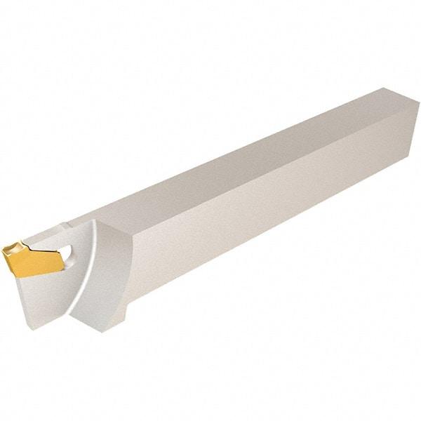 Iscar - External Thread, 0.5906" Max Depth of Cut, 1.6mm Min Groove Width, 110mm OAL, Left Hand Indexable Grooving Cutoff Toolholder - 12mm Shank Height x 12mm Shank Width, GF.. Insert Style, SGTF Toolholder Style, Series Self-Grip - Americas Industrial Supply