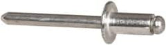 RivetKing - Size 84 Dome Head Aluminum Open End Blind Rivet - Aluminum Mandrel, 0.02" to 1/4" Grip, 1/2" Head Diam, 0.257" to 0.261" Hole Diam, 1/2" Length Under Head, 1/4" Body Diam - Americas Industrial Supply