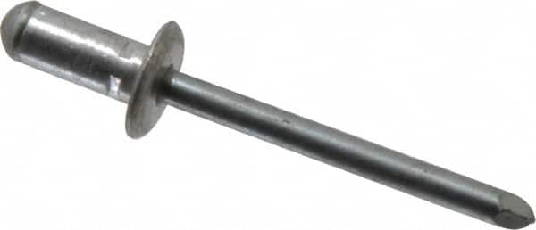 RivetKing - Size 82-84 Dome Head Aluminum Multi Grip Blind Rivet - Steel Mandrel, 0.062" to 1/4" Grip, 0.511" Head Diam, 0.257" to 0.261" Hole Diam, 0.472" Length Under Head, 1/4" Body Diam - Americas Industrial Supply