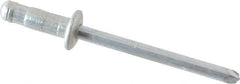 RivetKing - Size 52-53 Dome Head Steel Multi Grip Blind Rivet - Steel Mandrel, 0.056" to 0.196" Grip, 0.312" Head Diam, 0.192" to 0.196" Hole Diam, 0.437" Length Under Head, 5/32" Body Diam - Americas Industrial Supply