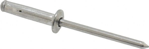 RivetKing - Size 0523 Dome Head Aluminum Tri Folding Blind Rivet - Aluminum Mandrel, 0.04" to 0.275" Grip, 0.315" Head Diam, 0.165" to 0.178" Hole Diam, 0.81" Length Under Head, 5/32" Body Diam - Americas Industrial Supply