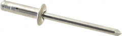 RivetKing - Size 0619 Dome Head Aluminum Tri Folding Blind Rivet - Aluminum Mandrel, 0.04" to 0.157" Grip, 0.386" Head Diam, 0.196" to 0.209" Hole Diam, 0.684" Length Under Head, 3/16" Body Diam - Americas Industrial Supply