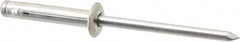 RivetKing - Size 0630 Dome Head Aluminum Tri Folding Blind Rivet - Aluminum Mandrel, 0.157" to 0.472" Grip, 0.386" Head Diam, 0.196" to 0.209" Hole Diam, 1.07" Length Under Head, 3/16" Body Diam - Americas Industrial Supply