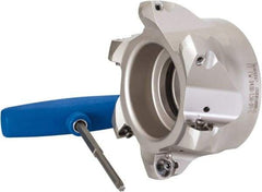 Iscar - 6 Inserts, 4" Cutter Diam, 0.08" Max Depth of Cut, Indexable High-Feed Face Mill - 1-1/2" Arbor Hole Diam, 2" High, FF FW Toolholder, FF WO..09 Inserts, Series FeedMill - Americas Industrial Supply