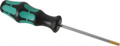 Wera - T25 Torx Driver - 3-15/16" Blade Length, 8-5/64" OAL, Ergonomic Handle - Americas Industrial Supply