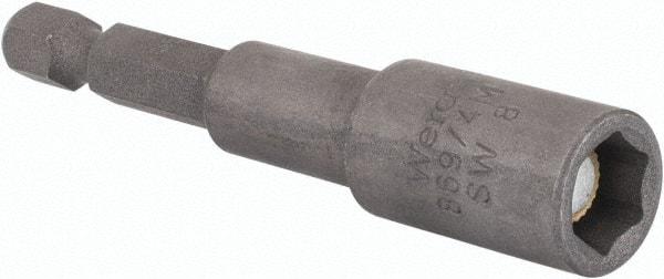 Wera - 8mm Magnetic Nutsetter - 1/4" Hex Drive, 2-1/2" OAL - Americas Industrial Supply