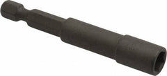 Wera - 7mm Nonmagnetic Nutsetter - 1/4" Hex Drive, 2-5/8" OAL, 7/16" Socket Nose Diam - Americas Industrial Supply