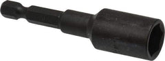 Wera - 11mm Nonmagnetic Nutsetter - 1/4" Hex Drive, 2-5/8" OAL, 5/8" Socket Nose Diam - Americas Industrial Supply