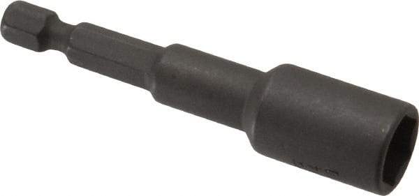 Wera - 10mm Nonmagnetic Nutsetter - 1/4" Hex Drive, 2-5/8" OAL, 9/16" Socket Nose Diam - Americas Industrial Supply