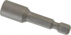 Wera - 6mm Nonmagnetic Nutsetter - 1/4" Hex Drive, 2" OAL, 7/16" Socket Nose Diam - Americas Industrial Supply