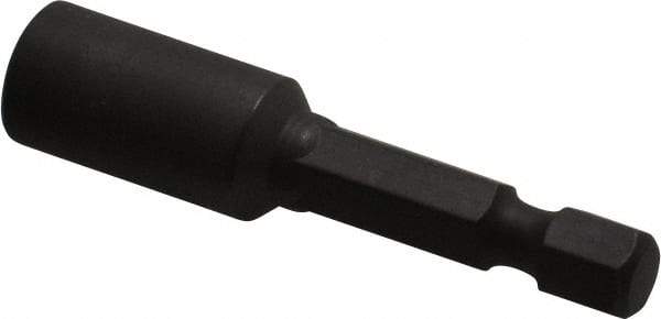 Wera - 7mm Nonmagnetic Nutsetter - 1/4" Hex Drive, 2" OAL, 7/16" Socket Nose Diam - Americas Industrial Supply