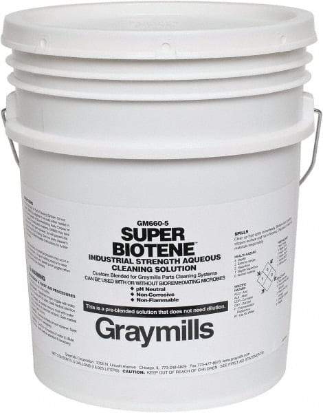 Graymills - 5 Gal Pail Parts Washer Fluid - Water-Based - Americas Industrial Supply