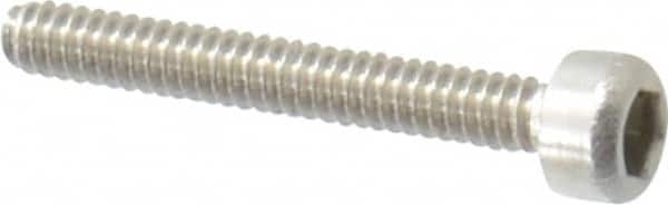 Value Collection - M1.6x0.35 Metric Coarse Hex Socket Drive, Socket Cap Screw - Grade 18-8 & Austenitic A2 Stainless Steel, Uncoated, Fully Threaded, 12mm Length Under Head - Americas Industrial Supply