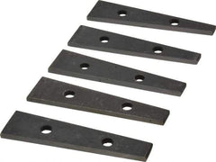 Value Collection - 6 to 10° Angle, 3-1/2 Inch Long, Angle Block Set - 5/32 Inch Thick, 55-60 Rc Hardness, 5 Pieces - Americas Industrial Supply