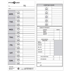 Pyramid - Time Cards & Time Clock Accessories Type: Weekly Time Cards For Use With: PTI - M-1000 Time Recorder - Americas Industrial Supply